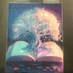 Mystical Tree Canvas Art - Blue and Purple